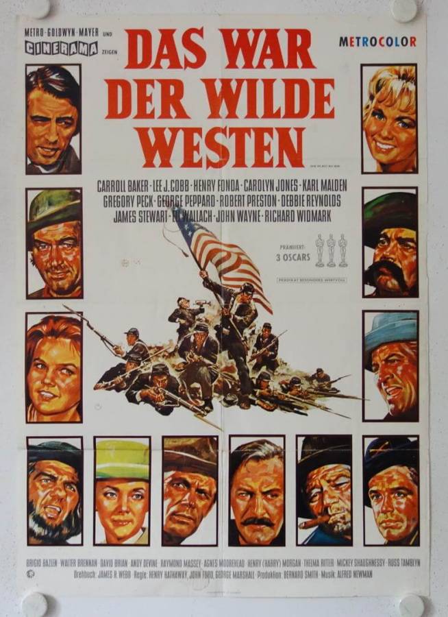 Das war der wilde Westen originales deutsches Filmplakat